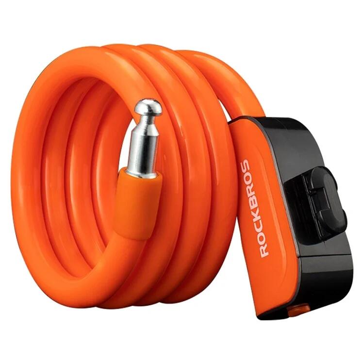 Rockbros - Antivol De Vélo Rockbros Rks515 Enroulable En Acier - Cadenas - Orange - Taille Unique - Decathlon