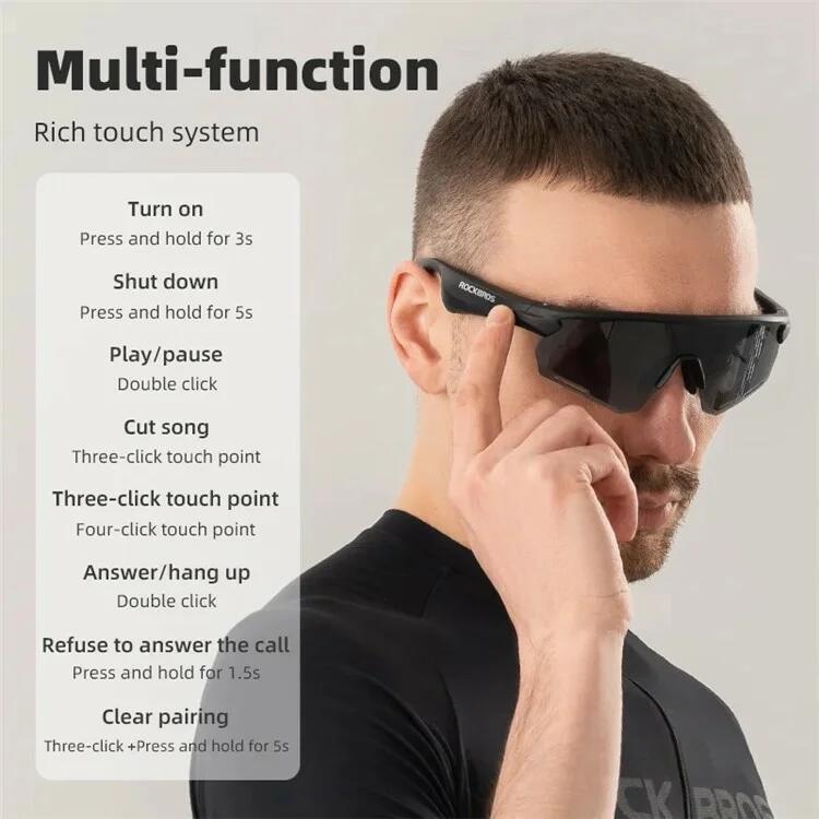 Sportovní sluneční brýle Bluetooth
