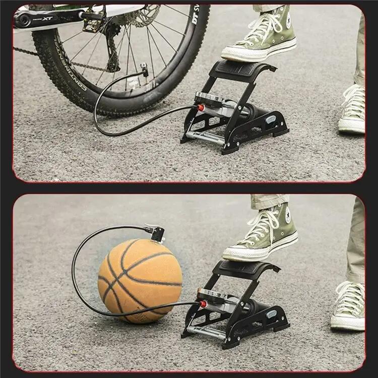 Pompa a pavimento ad alta pressione ROCKBROS 160PSI con manometro 6/7