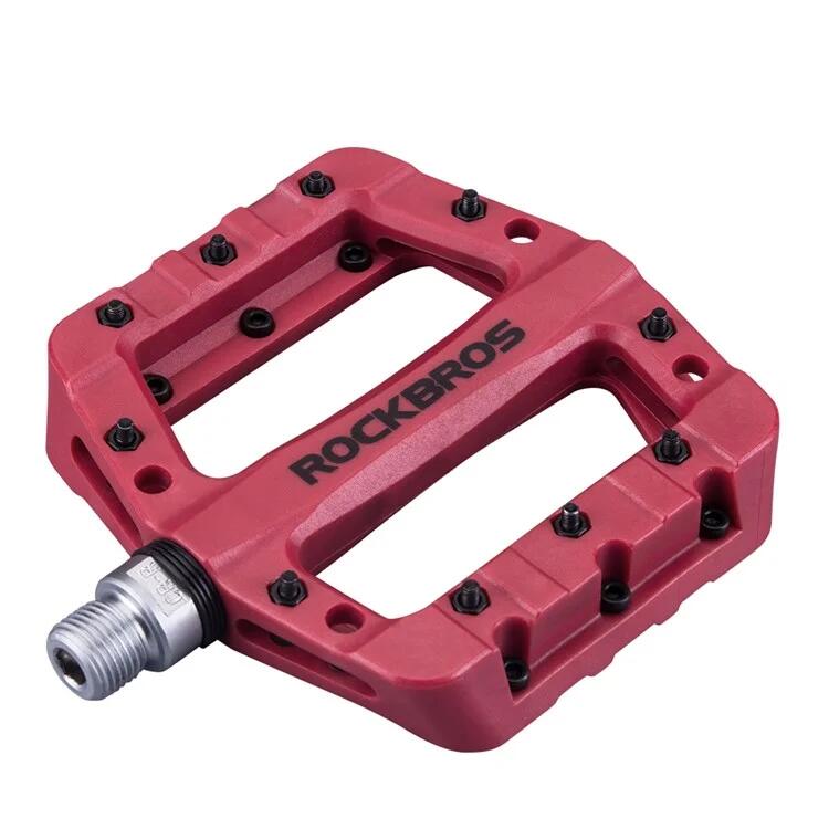 Pedales de bicicleta de montaña de nylon ultraligeras - Rojo 3/7
