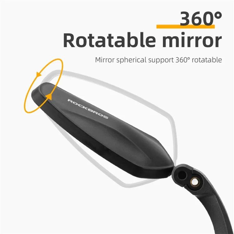 Oglindă retrovizoare biciclete rotatie 360°, ajustabilă FK-212, negru