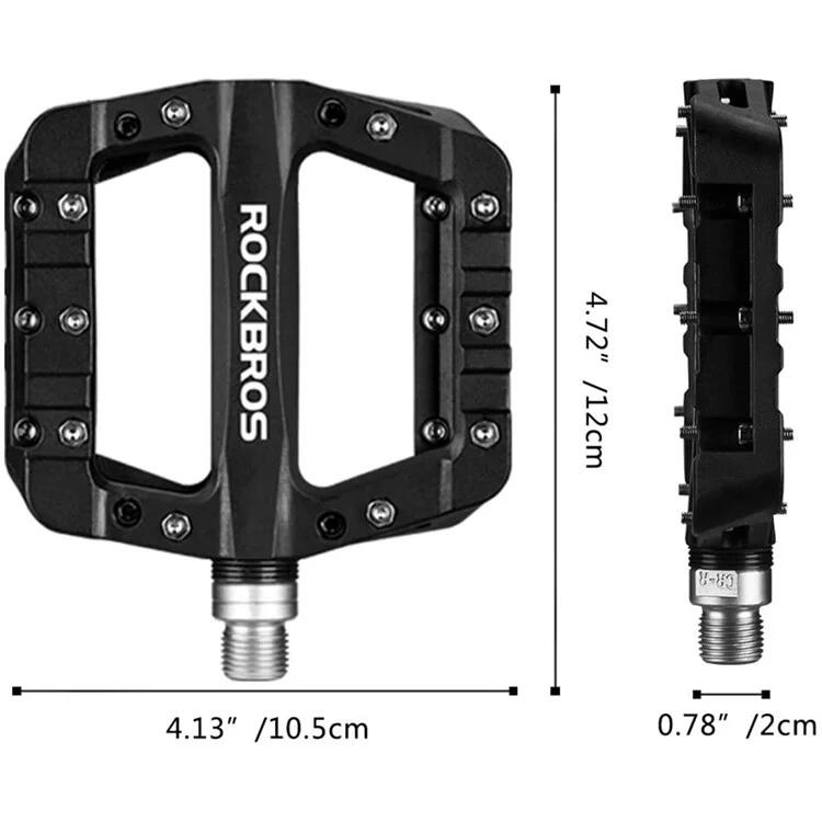 Pedales de bicicleta de montaña de nylon - Negro 7/7