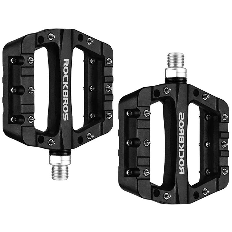 ROCKBROS Pedali per mountain bike in nylon - Neri