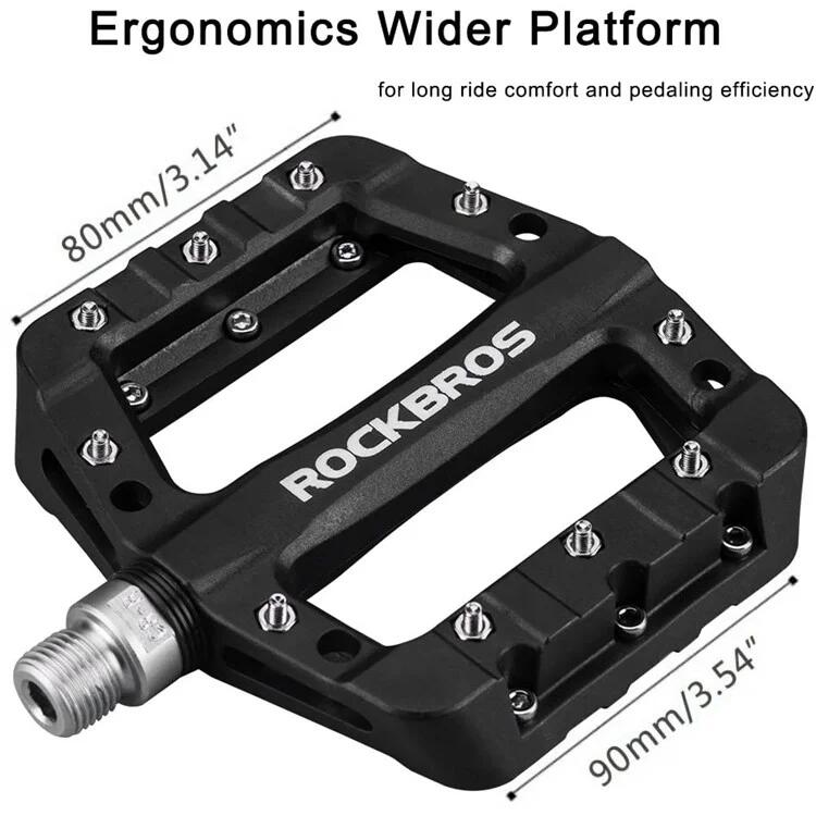 Pedales de bicicleta de montaña de nylon - Negro 5/7