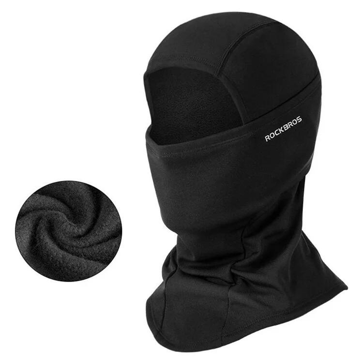 Cagulă adulți termică, protecție vânt negru