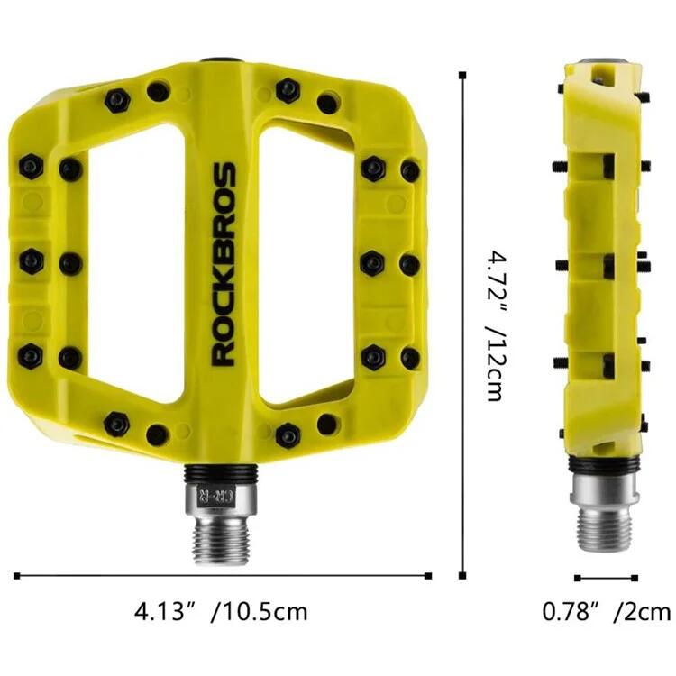 Pedales de bicicleta de montaña de nylon ultraligeras - Verde 7/7