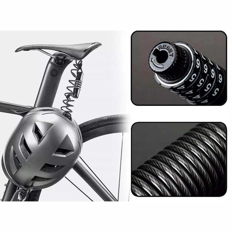 Lacăt combinație cablu extensibil T609 negru