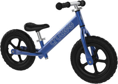 Cruzee Special balance bike per bambini. blu-nero