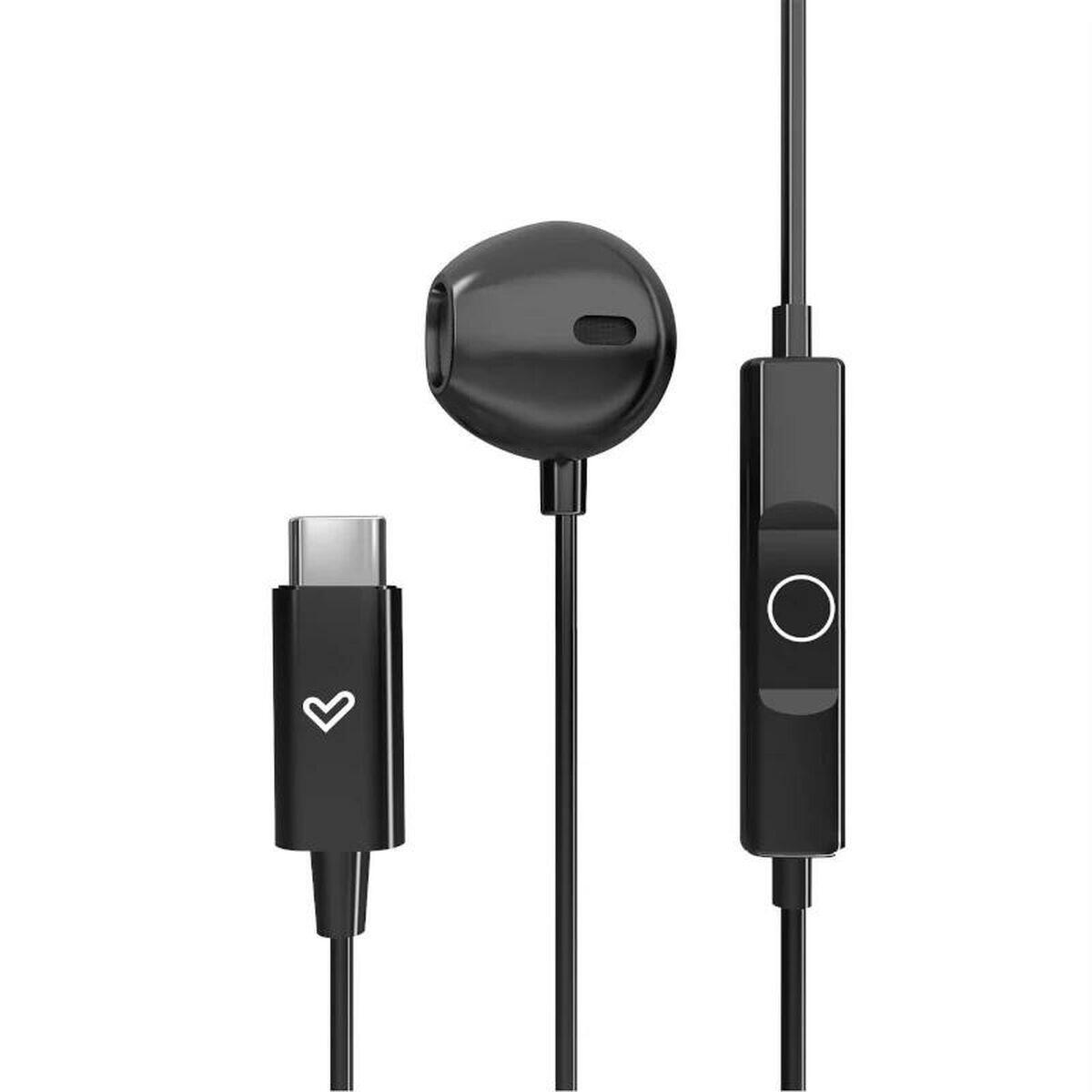 Auriculares de botão Energy Sistem EasyPods Type C Space Preto 3/4