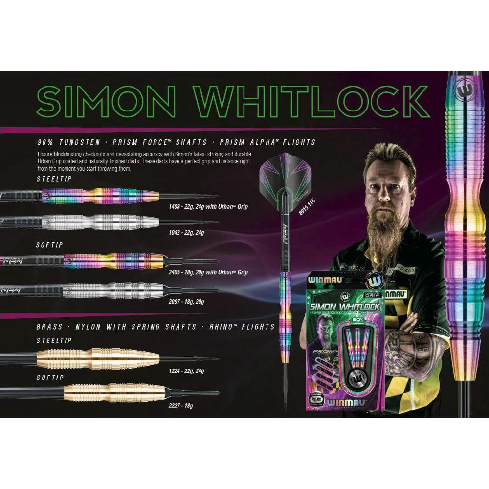 Winmau Simon Whitlock Silver 90% 22 gram 2/5