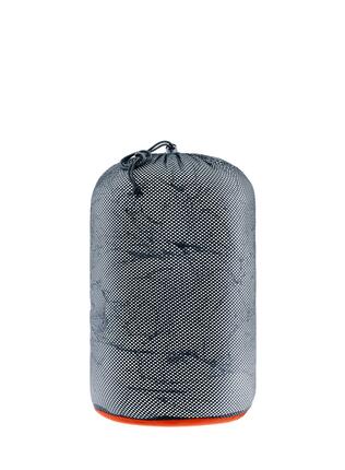 Unisex - Packsack - Mesh, leicht, Kordelverschluss - Graugrün/Orange