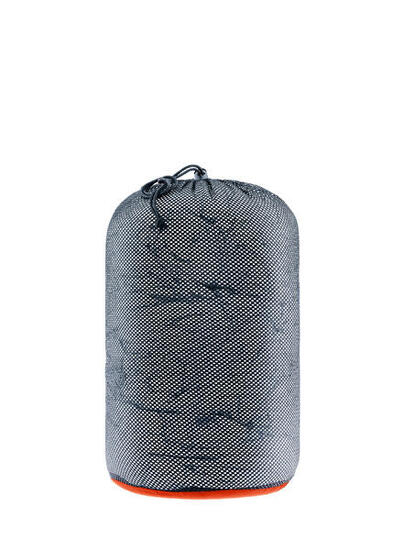 Unisex - Packsack - Mesh, leicht, Kordelverschluss - Graugrün/Orange
