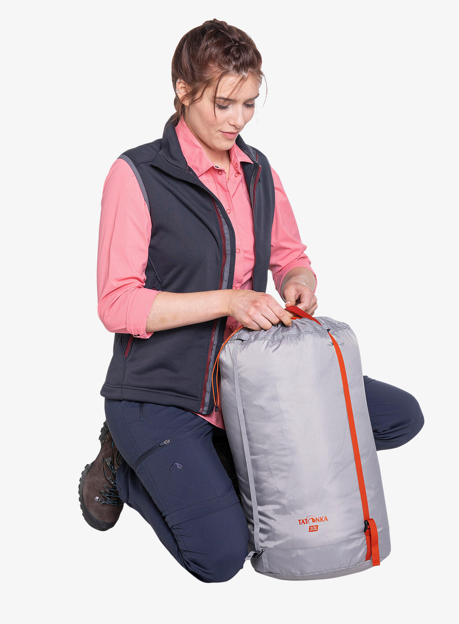 Worek kompresyjny Tatonka Compression Sack 30L - grey 3/7