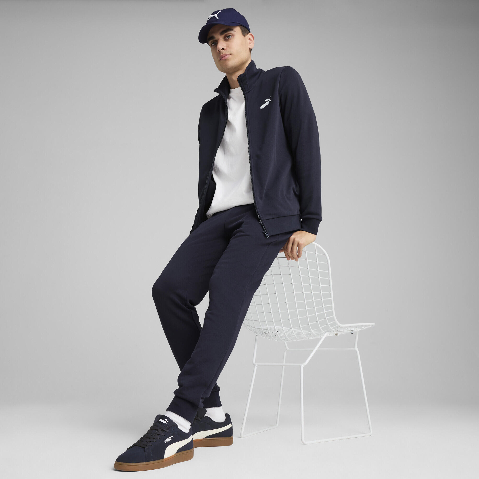 Agasalho Puma Ess Sweat Suit Tr, Azul, Homens 2/7