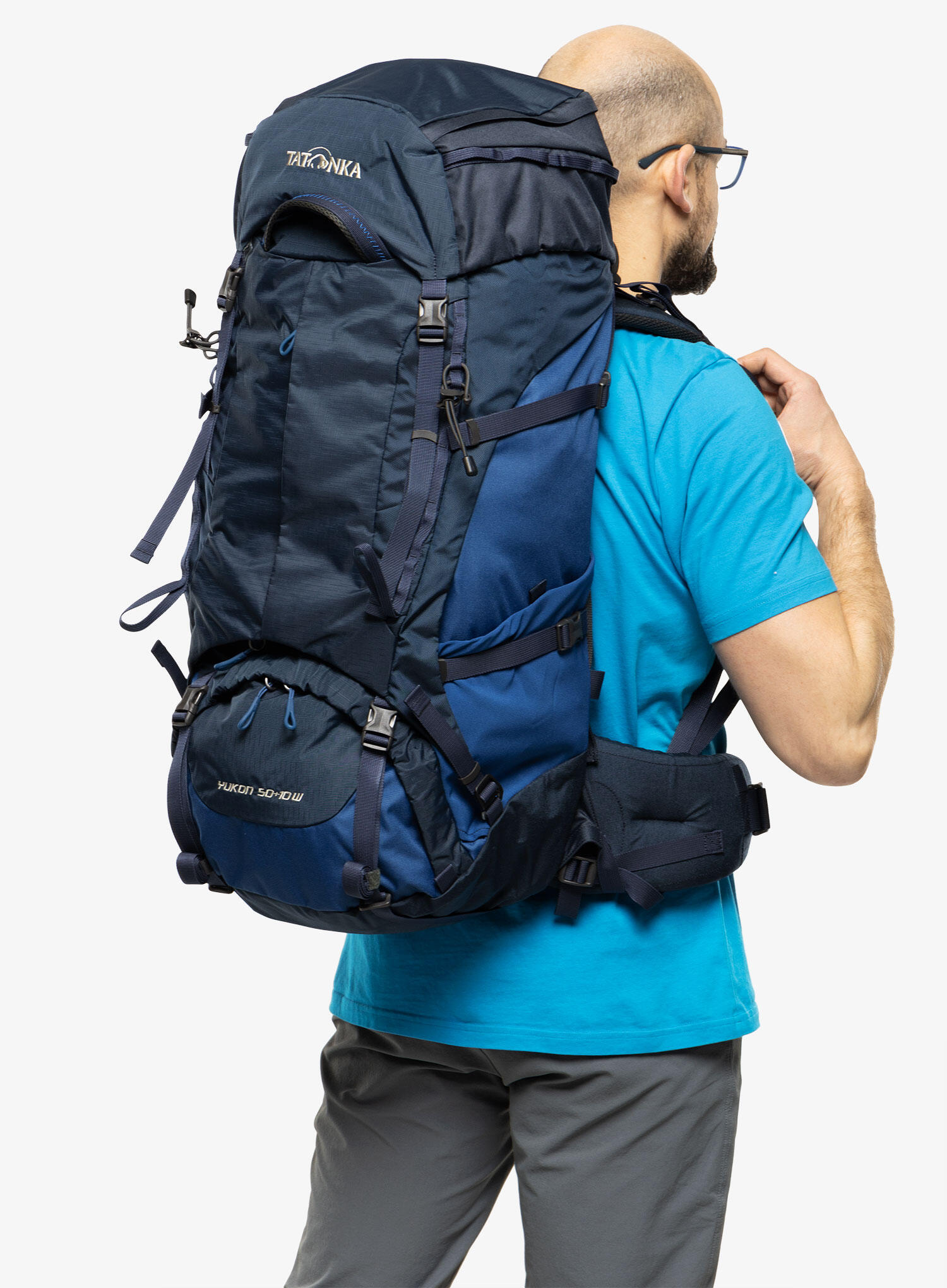 Plecak trekkingowy damski Tatonka Yukon 50+10 - navy/darker blue 5/7