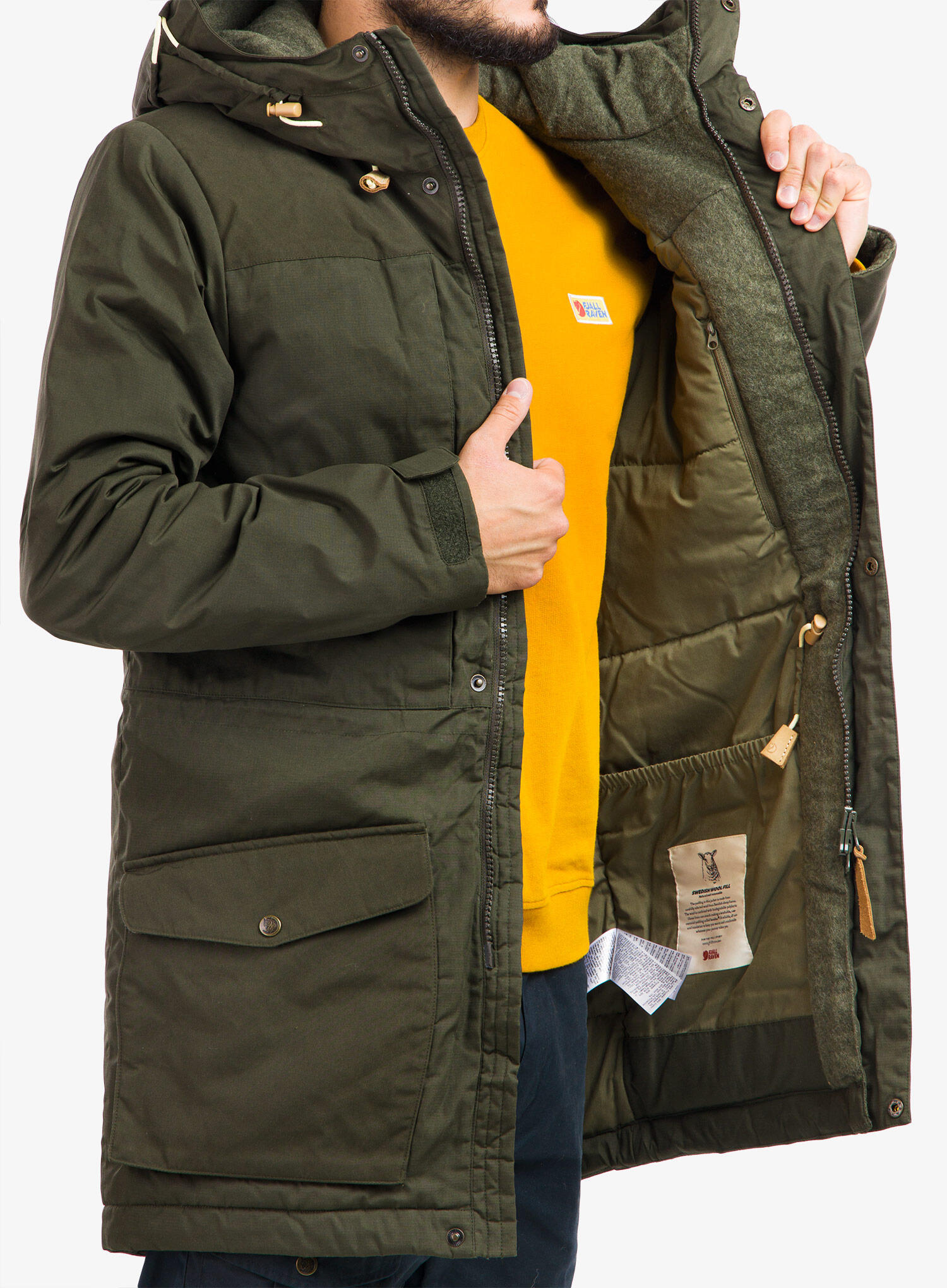Kurtka ocieplana męska Fjallraven Singi Wool Padded Parka 6/7