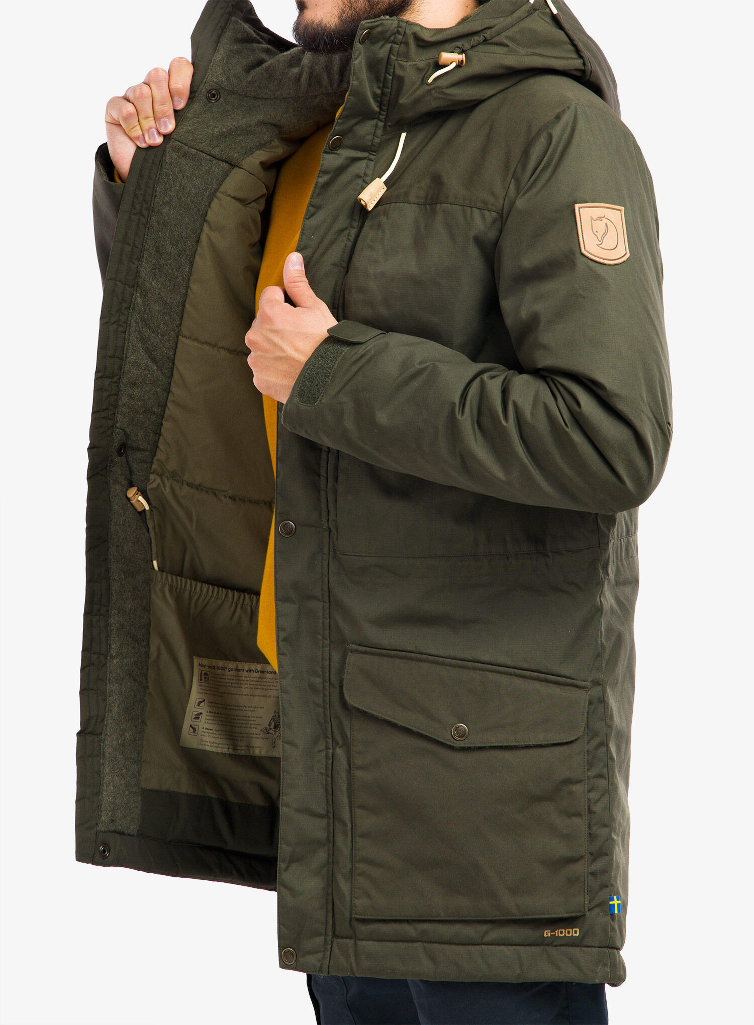Kurtka ocieplana męska Fjallraven Singi Wool Padded Parka 4/7