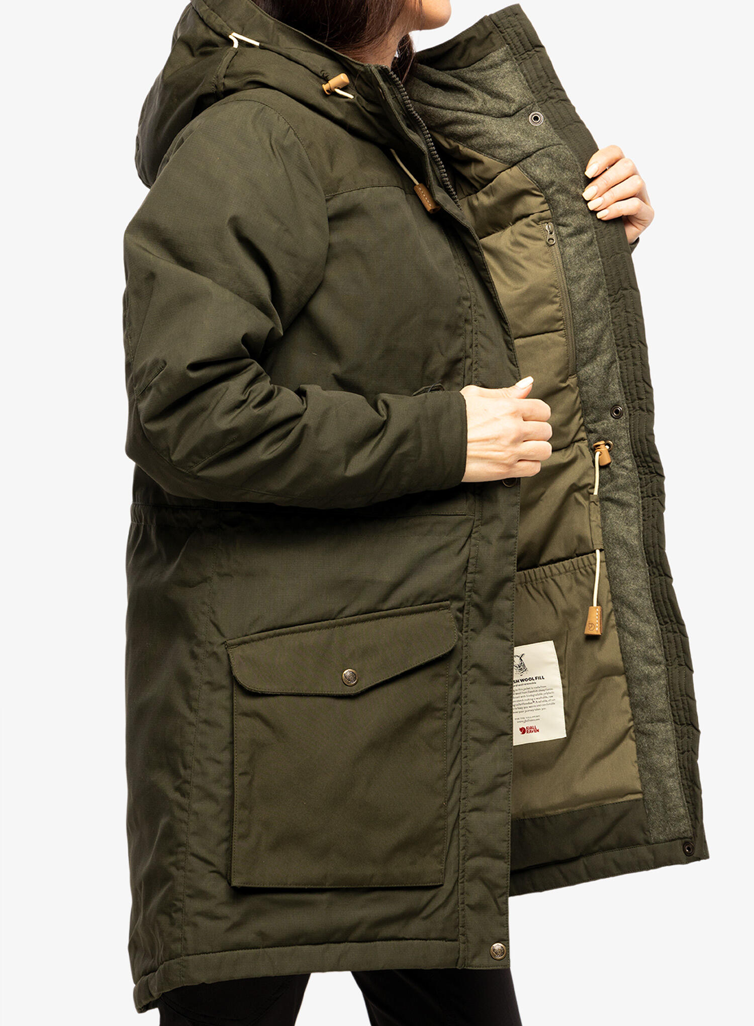 Kurtka ocieplana damska Fjallraven Singi Wool Padded Parka 4/7