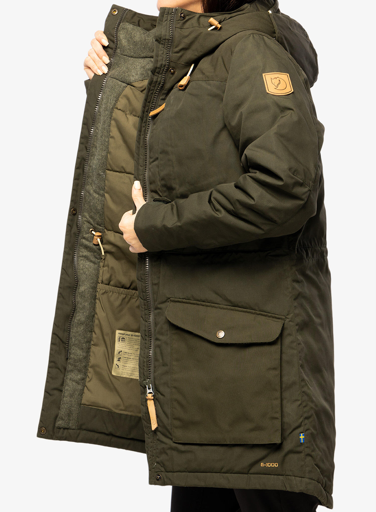 Kurtka ocieplana damska Fjallraven Singi Wool Padded Parka 6/7
