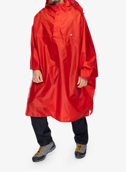 Poncho Cape Men XL red