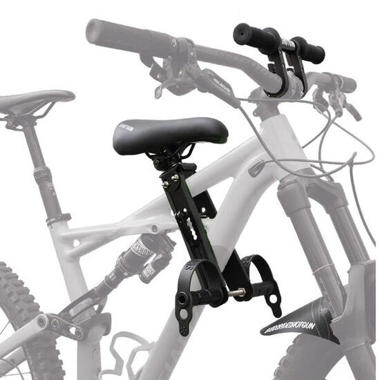 Set sella/manubrio anteriore per bambini MTB - Nero