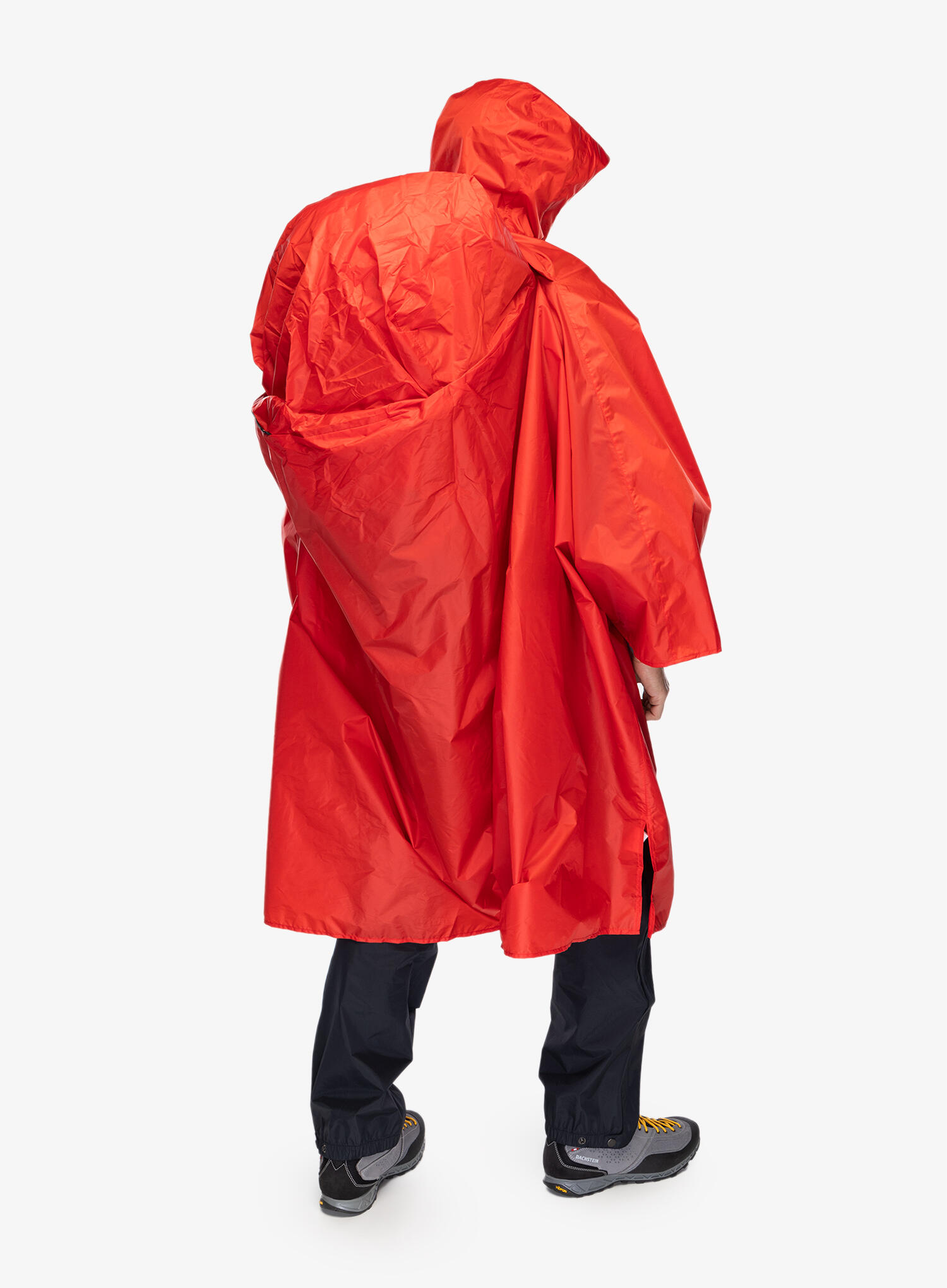 Rucksack-Regen-Poncho Cape red 6/7