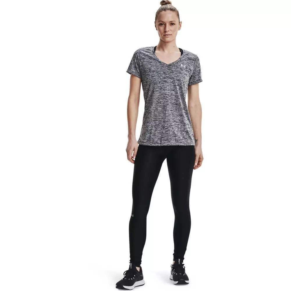 T-SHIRT COL V TWIST UNDER ARMOUR FEMME GRIS  Gris 7/7