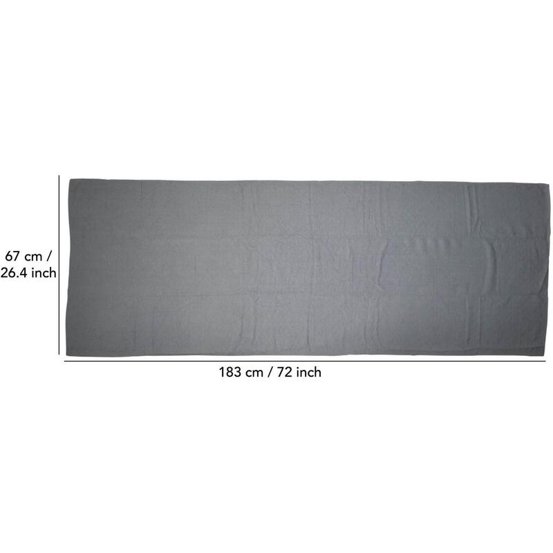Tunturi Yoga Tuch Rutschfest mit Tasche Grau