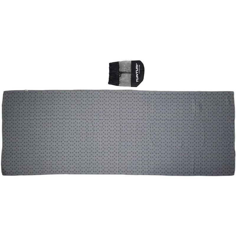 Tunturi Yoga Tuch Rutschfest mit Tasche Grau