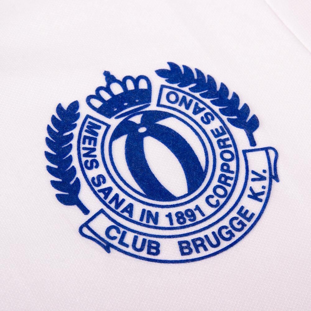 Retro Voetbalshirt - Heren - Club Brugge 1977 - 78 - Wembley - Wit - Blauw 3/7