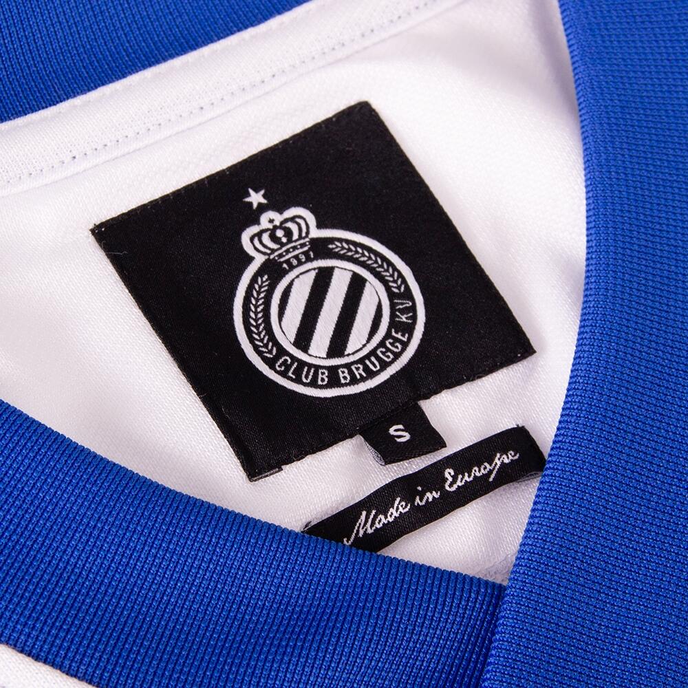 Retro Voetbalshirt - Heren - Club Brugge 1977 - 78 - Wembley - Wit - Blauw 5/7
