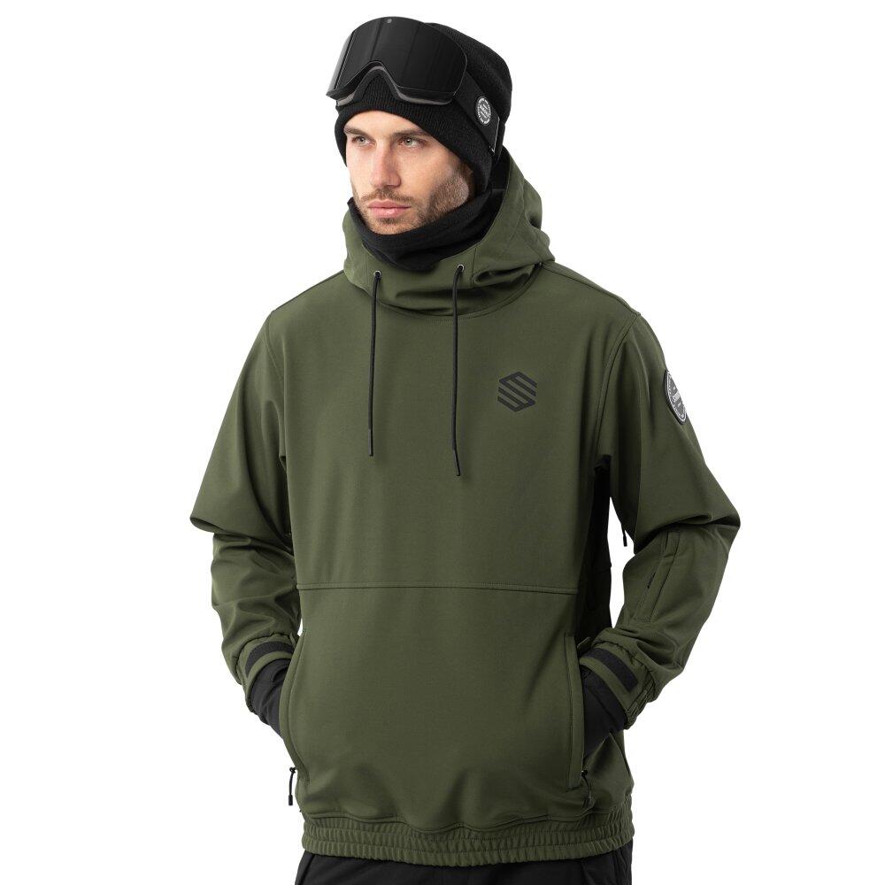 SIROKO Herren Wintersport snowboardjacke für W1 Kilimanjaro Armeegrün