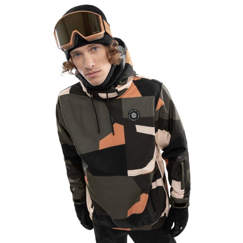 Heren Wintersport snowboardjas W1 Sandboard Zwart