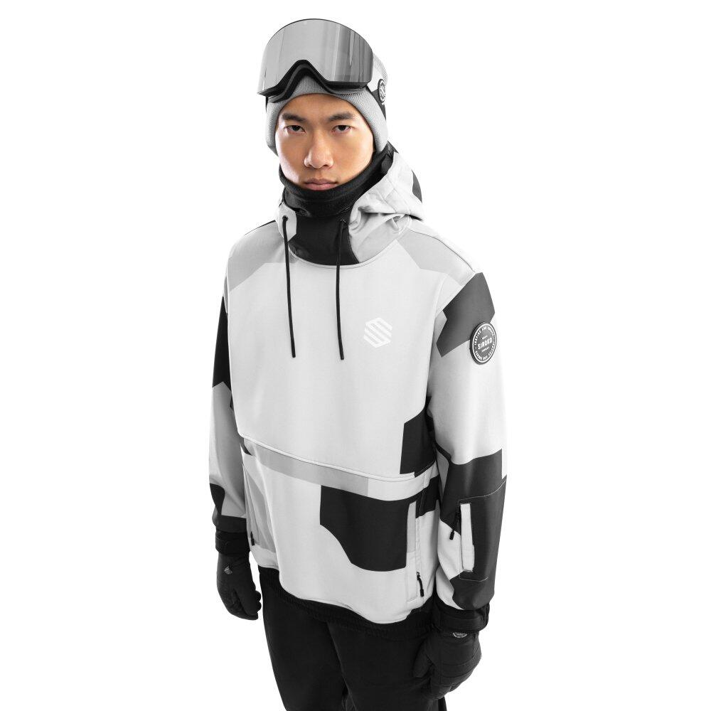 SIROKO Herren Wintersport snowboardjacke für W1 Tibet Grau