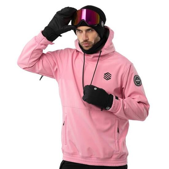 Herren Wintersport snowboardjacke für W1 Dolomites Bubblegum Pink