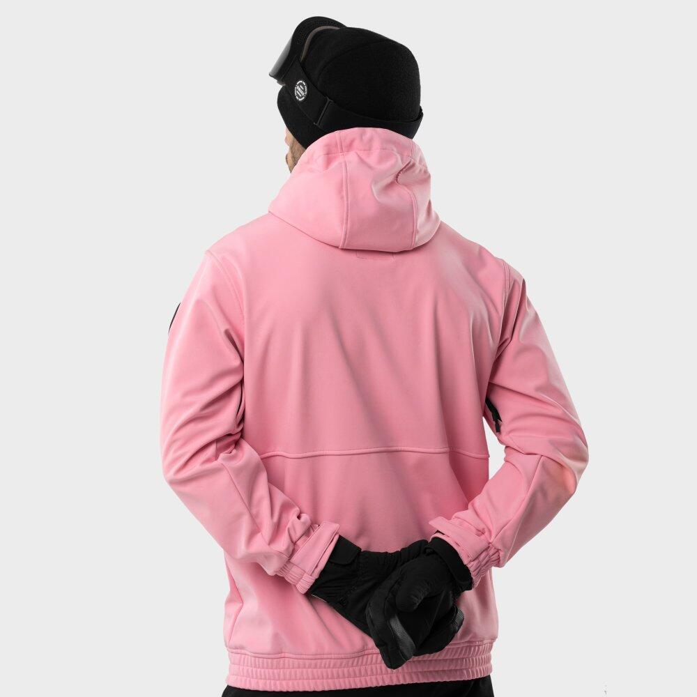 Camisola com capuz de snowboard homem W1 Dolomites - Rosa Chiclete 2/7