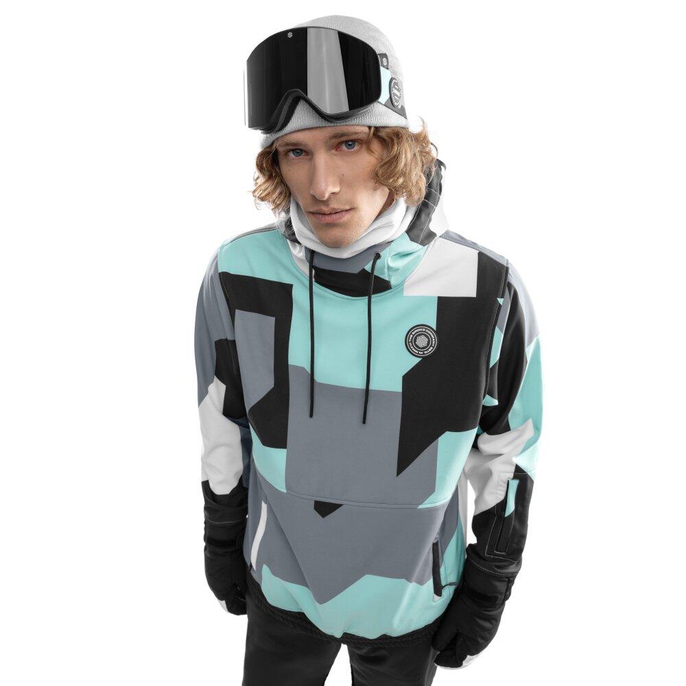 Siroko - Veste Snowboard Homme Sports D'Hiver W1 Ushuaia Turquoise - Veste - Bleu|gris - 42 M/l - Decathlon