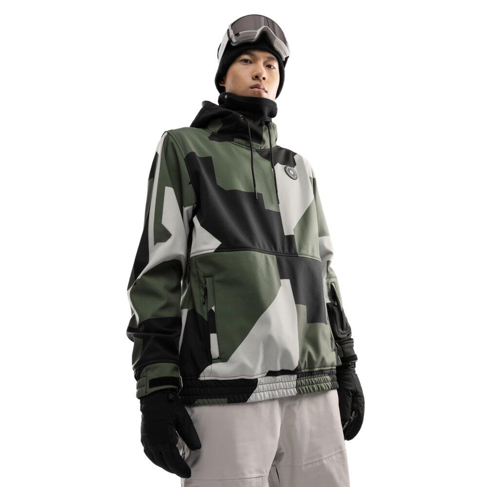 Giacca da snowboard da uomo Sport invernali W1 Corbet Verde 1/7