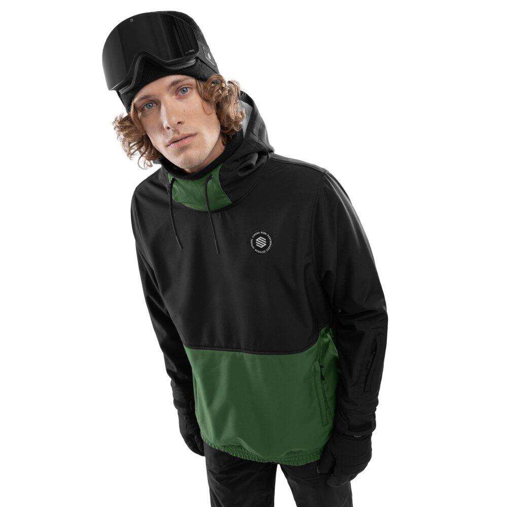 Men Winter sports 's snowboard jacket W1 Evergreen Black