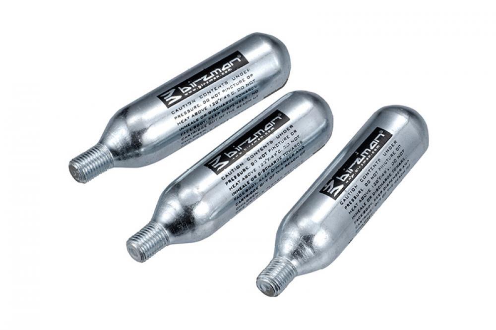 Birzman Zacoo CO2 bottle 16g, CNC-finished body, 3 PCS/SET silver 2/2