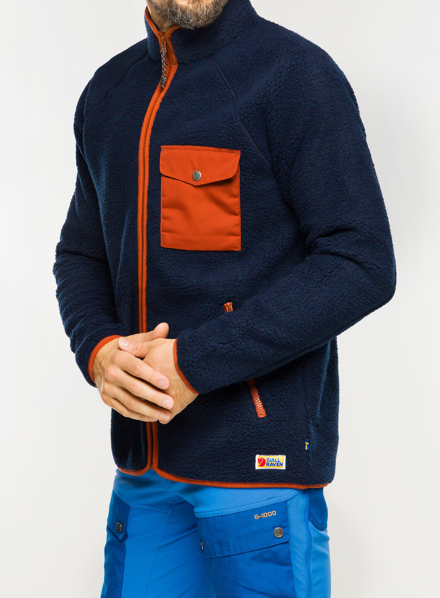 FJALLRAVEN Herren Teddyfleecejacke Vardag 3/7