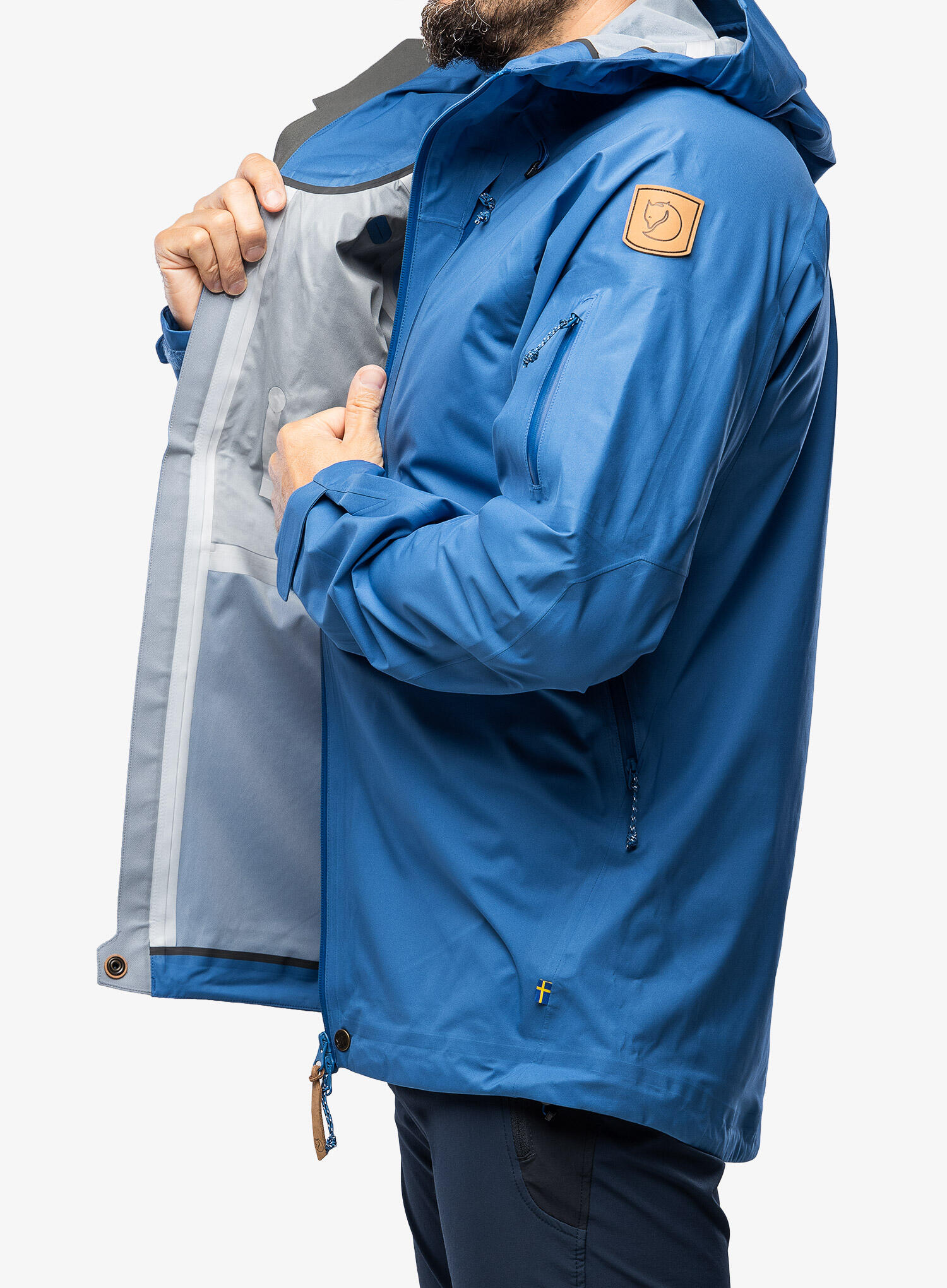 Kurtka wodoodporna męska Fjallraven Keb Eco-Shell Jacket 6/7