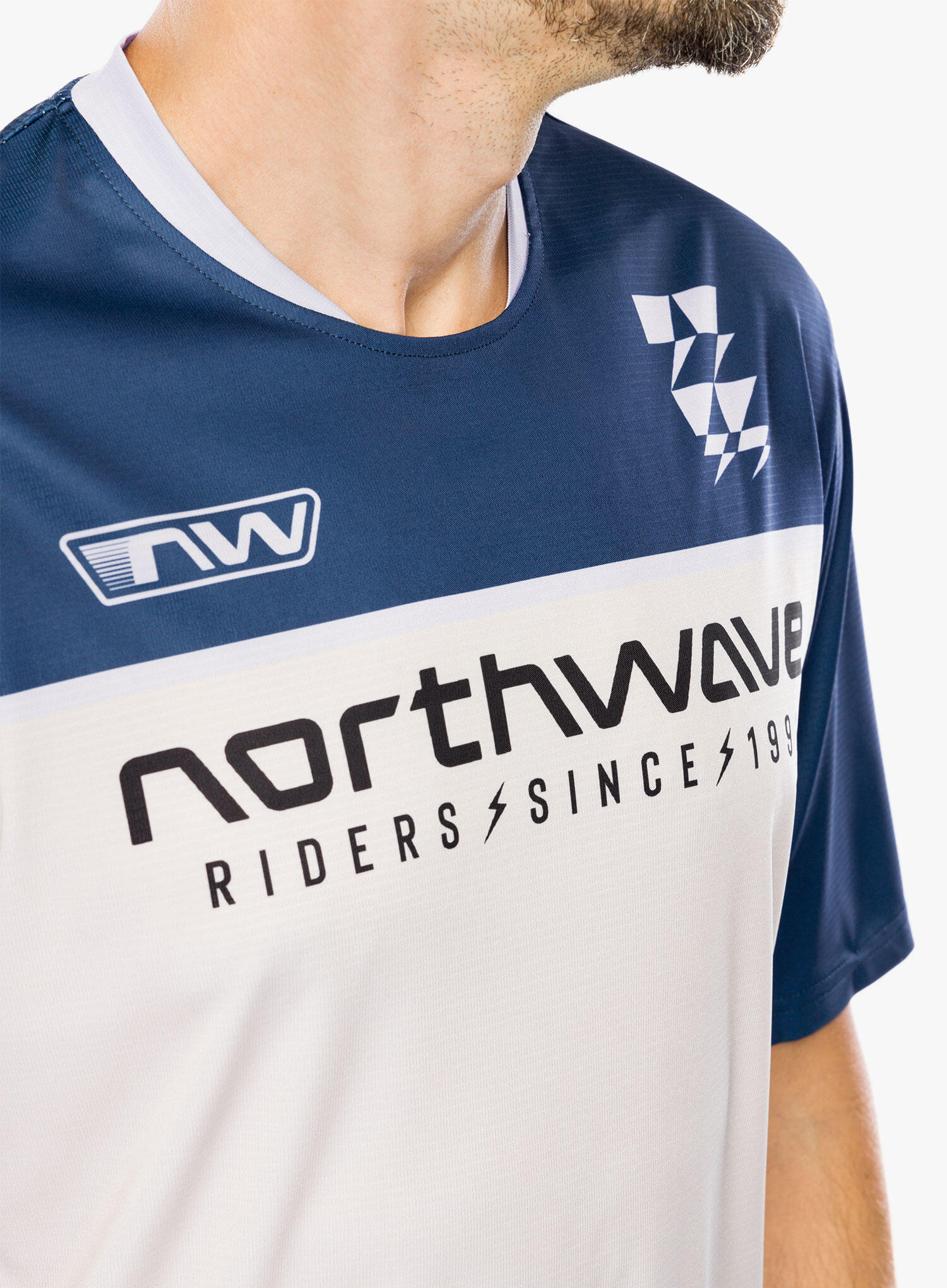 Maillot Manches Courtes VTT Northwave Edge 2 Bleu/Gris 6/6