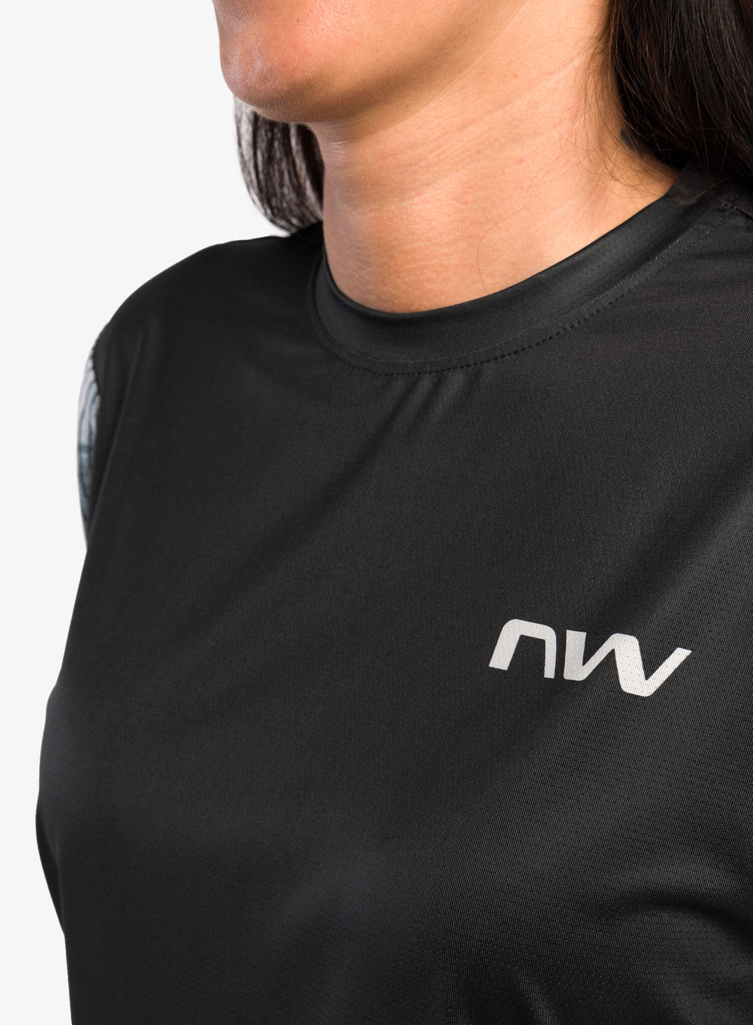Maillot de manga corta para mujer Northwave Xtrail 2 Negro 5/7