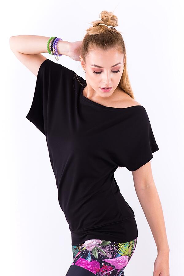 Blouse noire pour femme de danse 2skin RUNWAY 3/4