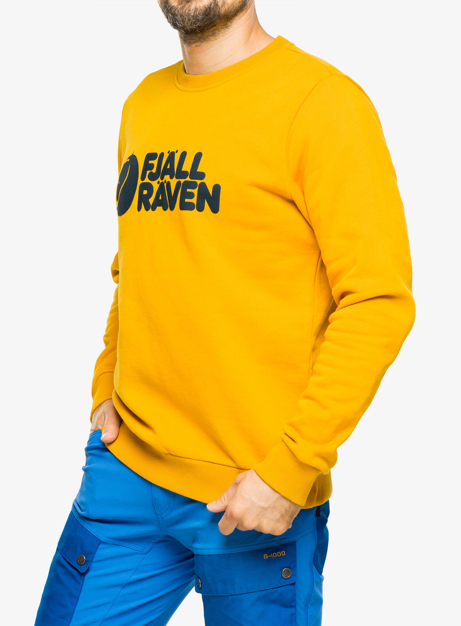 Bluza bawełniana męska Fjallraven Logo Sweater 3/5
