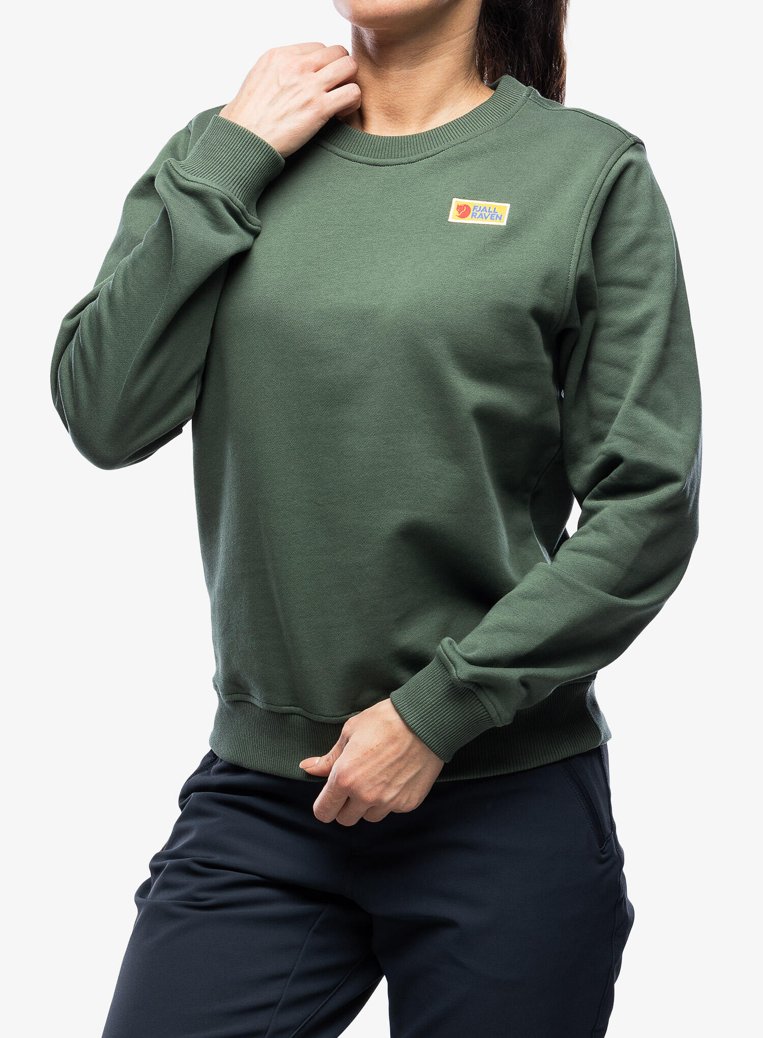 Bluza bawełniana damska Fjallraven Vardag Sweater 3/4