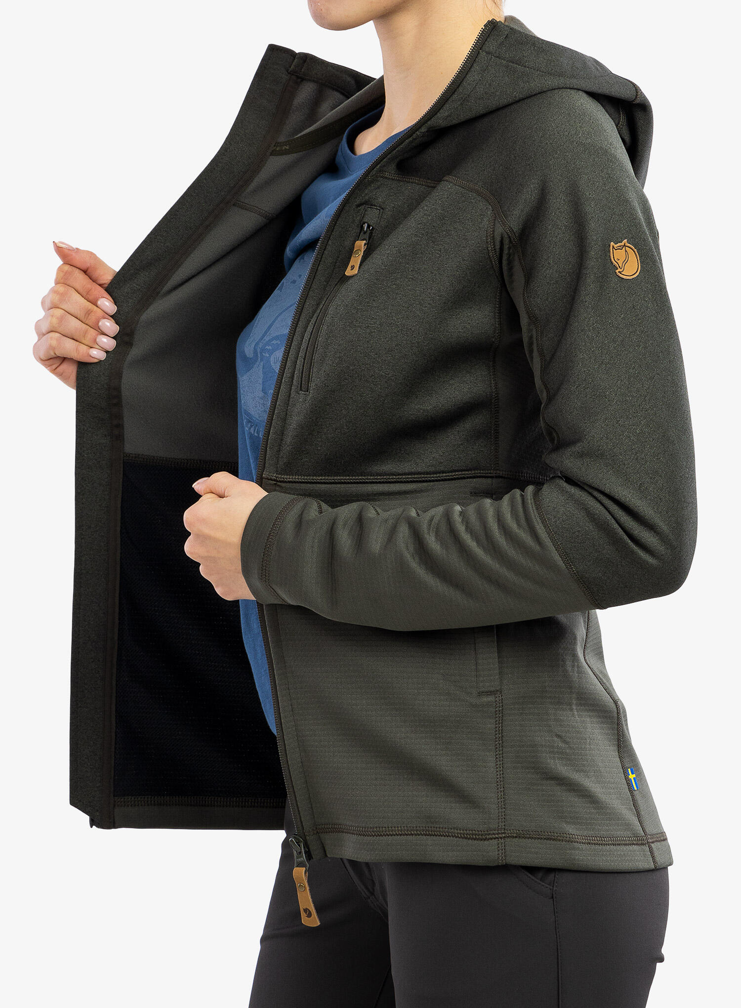 Fjällräven Abisko Trail Fleece W Damen (Deep Forest) Größe L 2/7