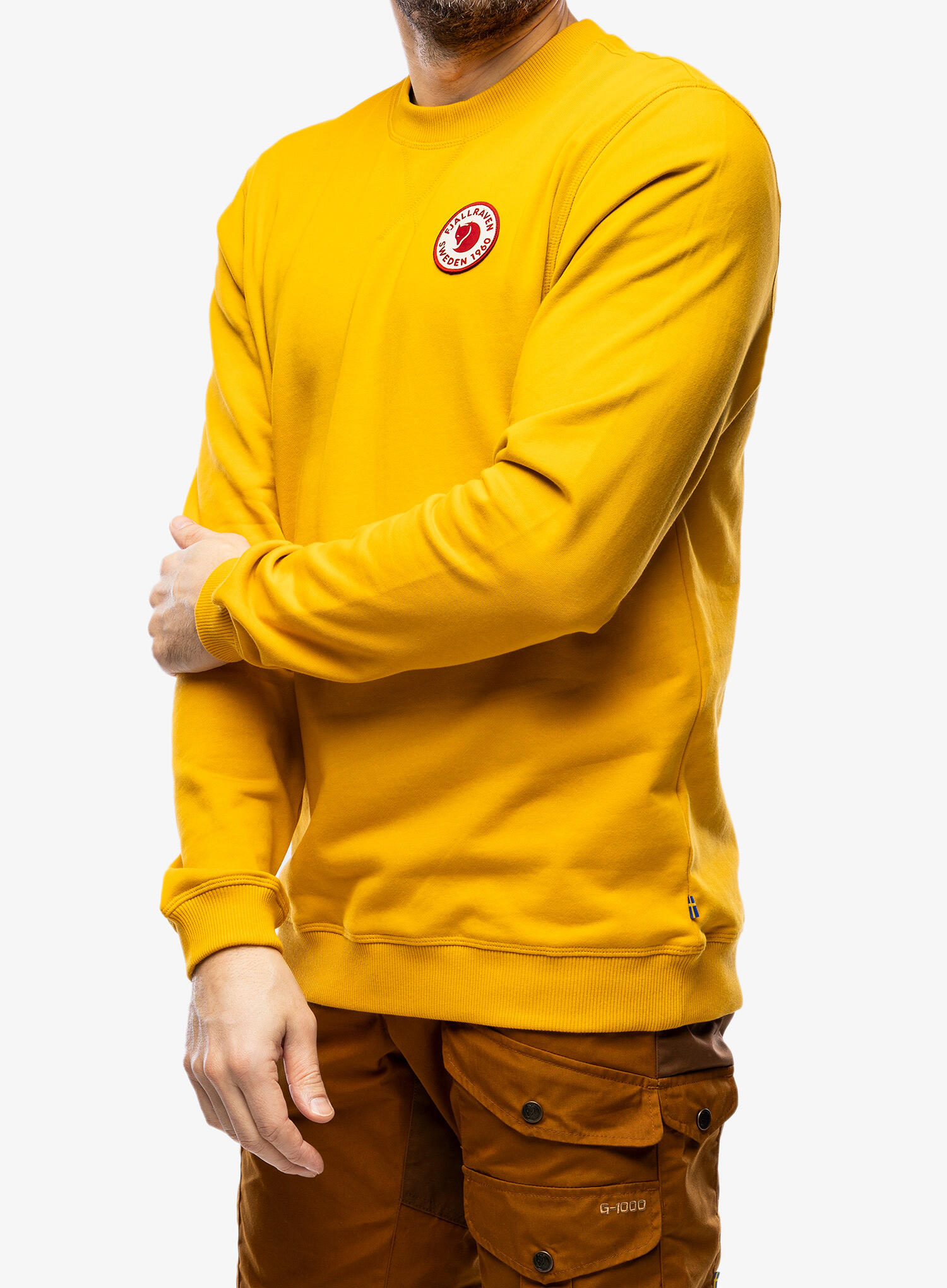 Bluza bawełniana męska Fjallraven 1960 Logo Badge Sweater M 3/5