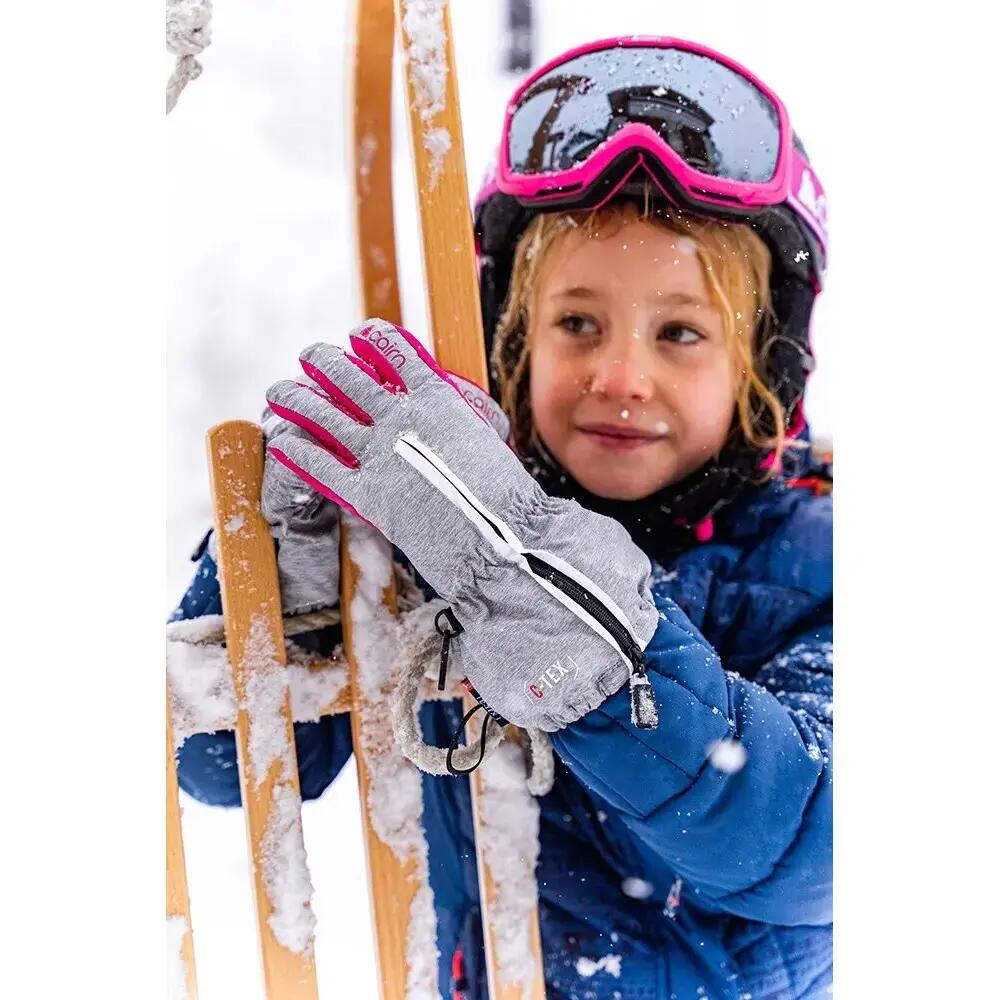 CAIRN Gants enfant LEO 2 B C-TEX - GREY CHINE FUSCHIA 2/2